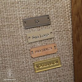 Etiqueta metal personalizada para roupas 2,2cm 1